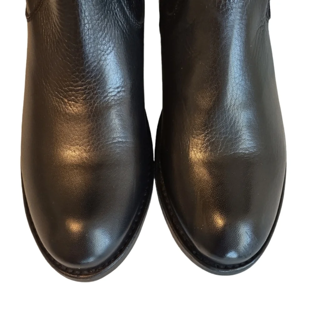 Frye Shirley 6 black over the knee leather riding boots
